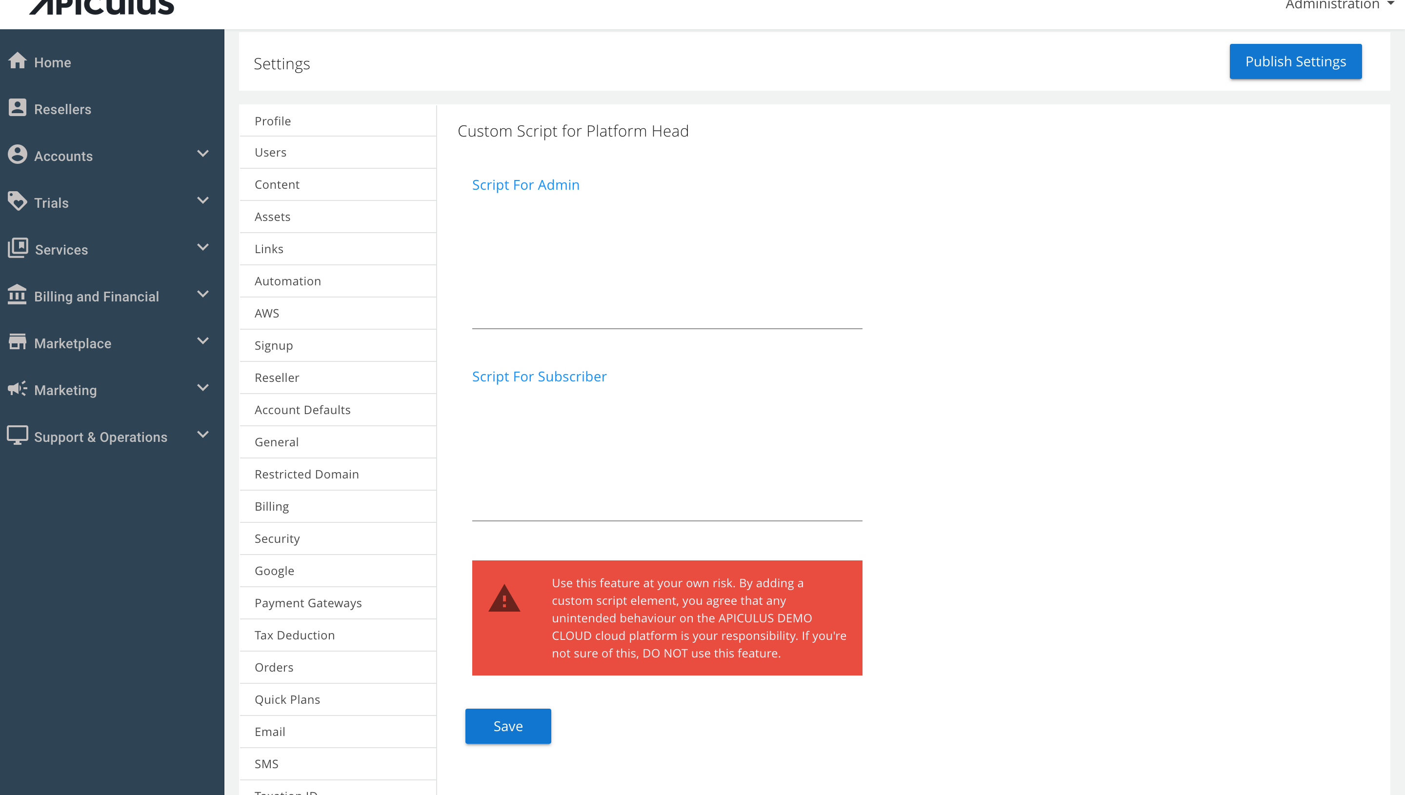 Adding Custom Scripts