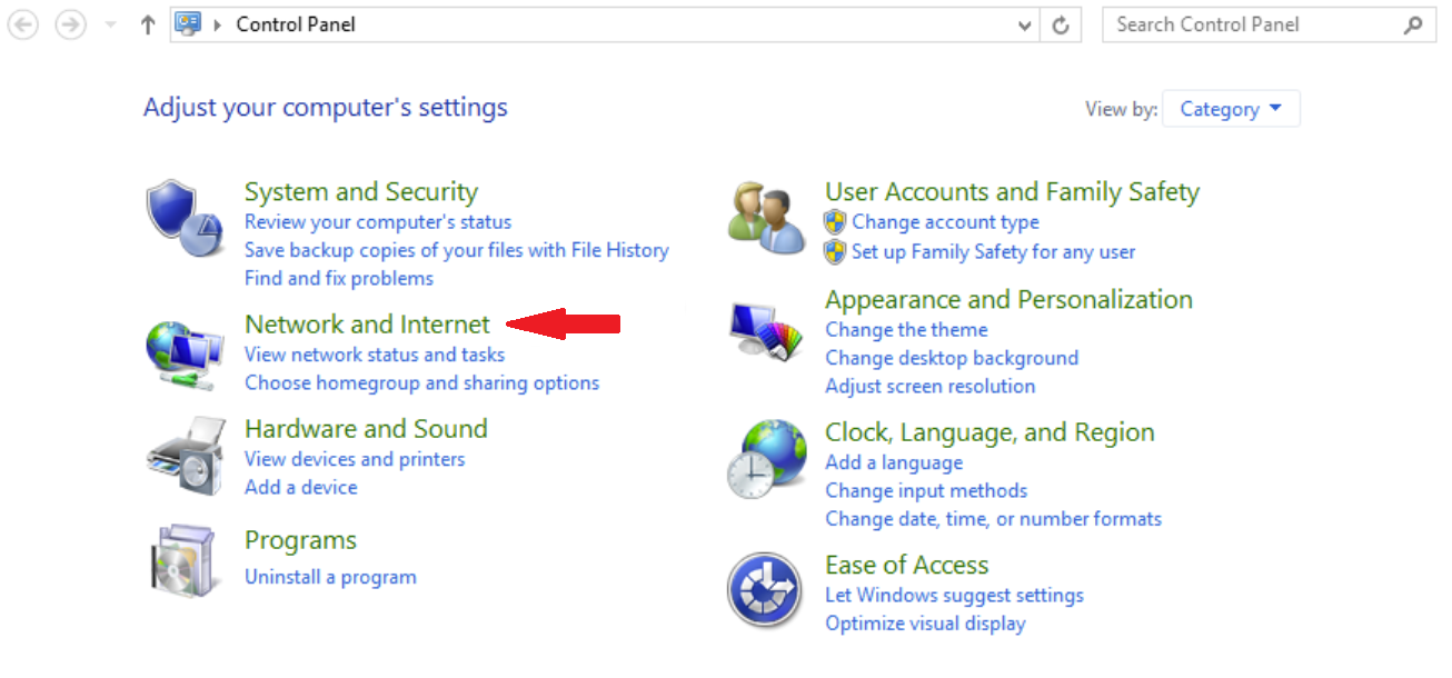 Network and Sharing Center