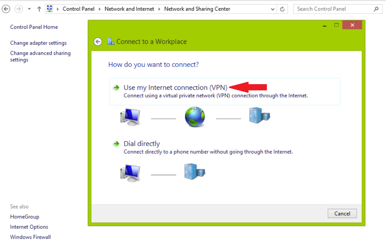 Use my Internet Connection