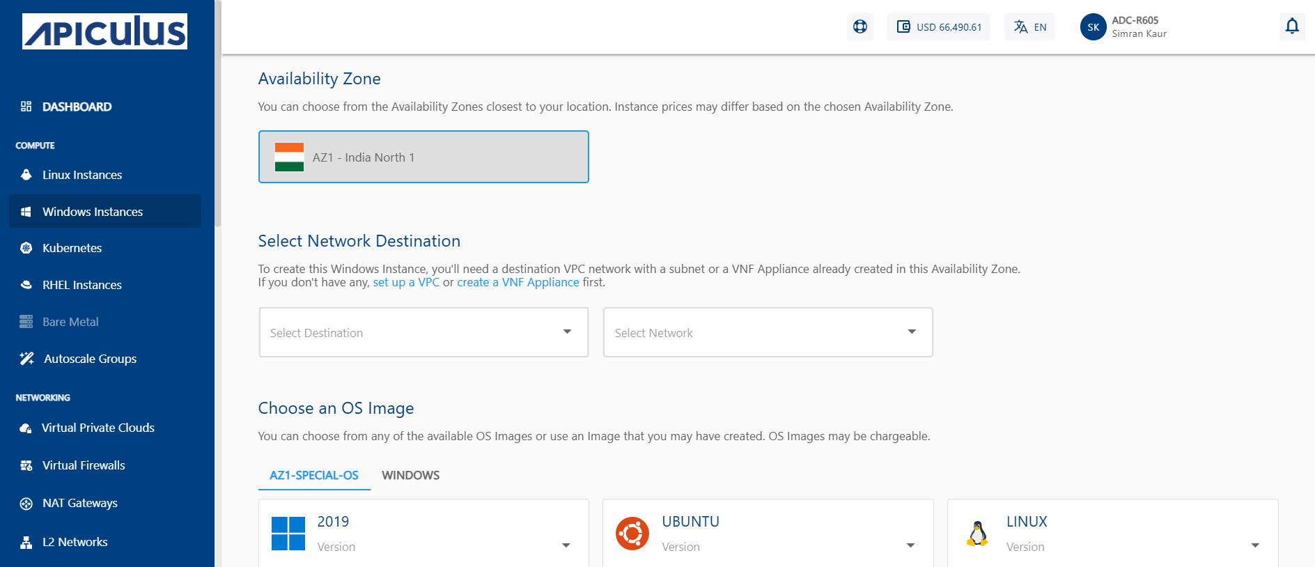 Creating Windows Instances
