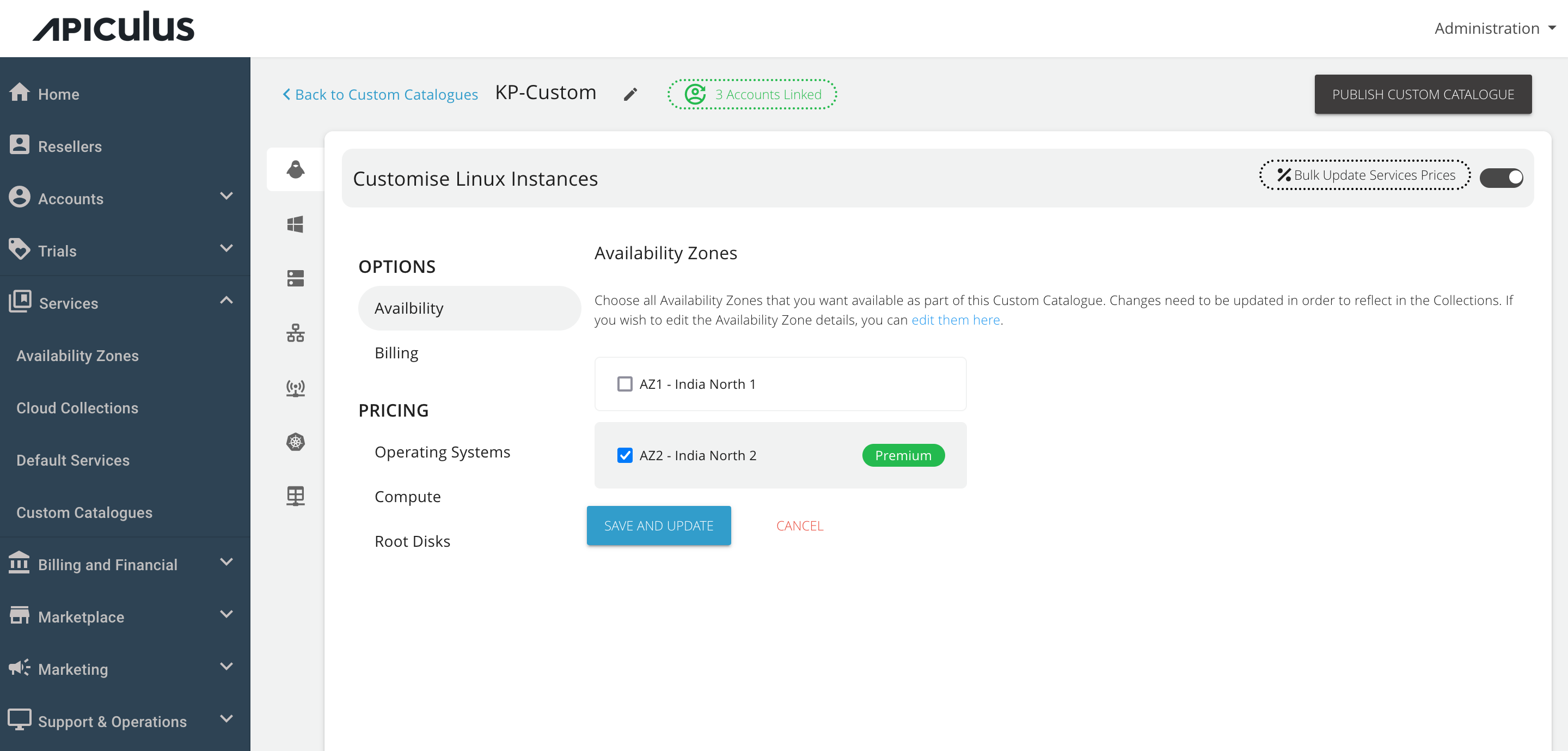 Assigning Custom Catalogues to Customers