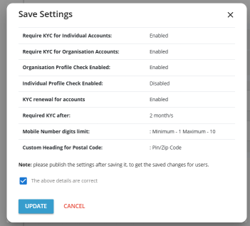 Save Setting