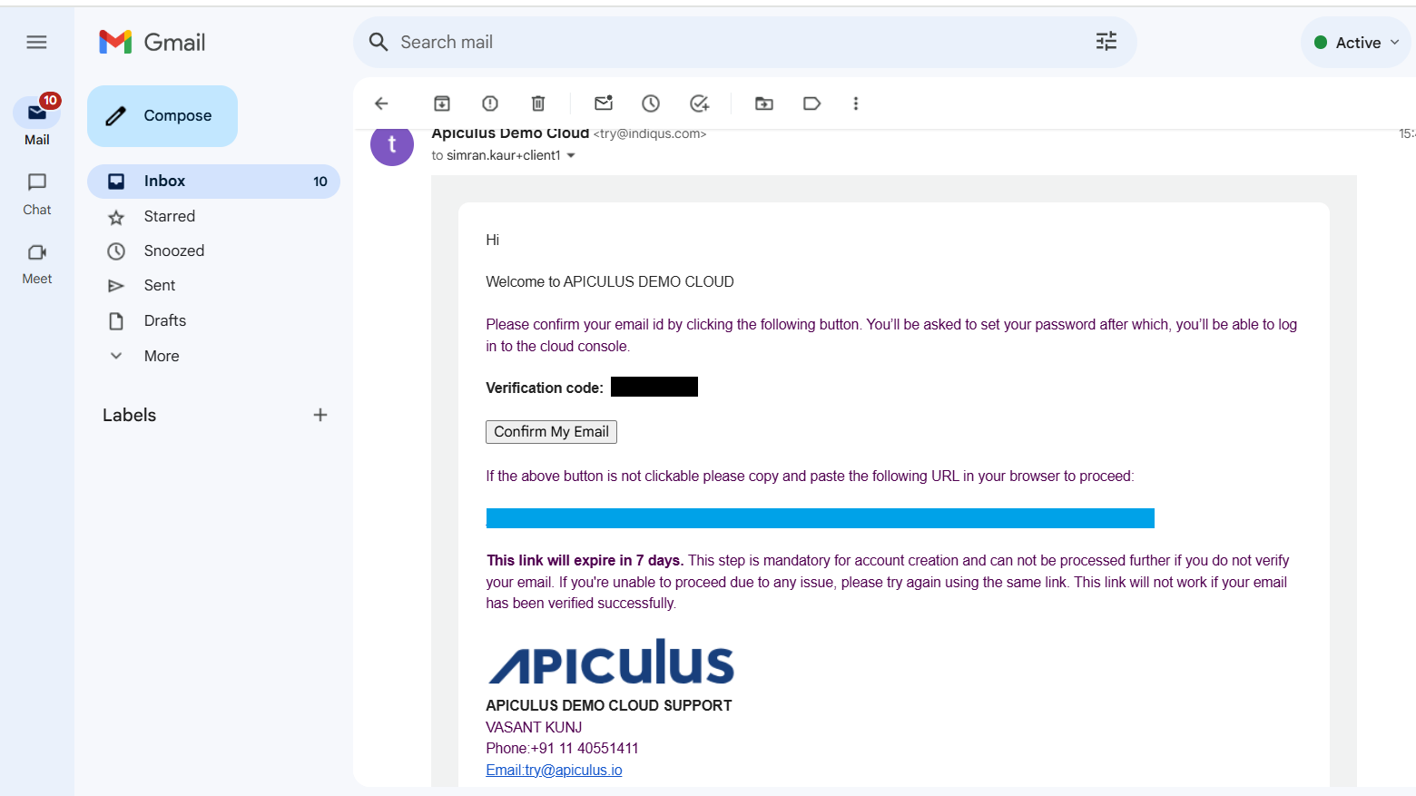 Instructions on mail