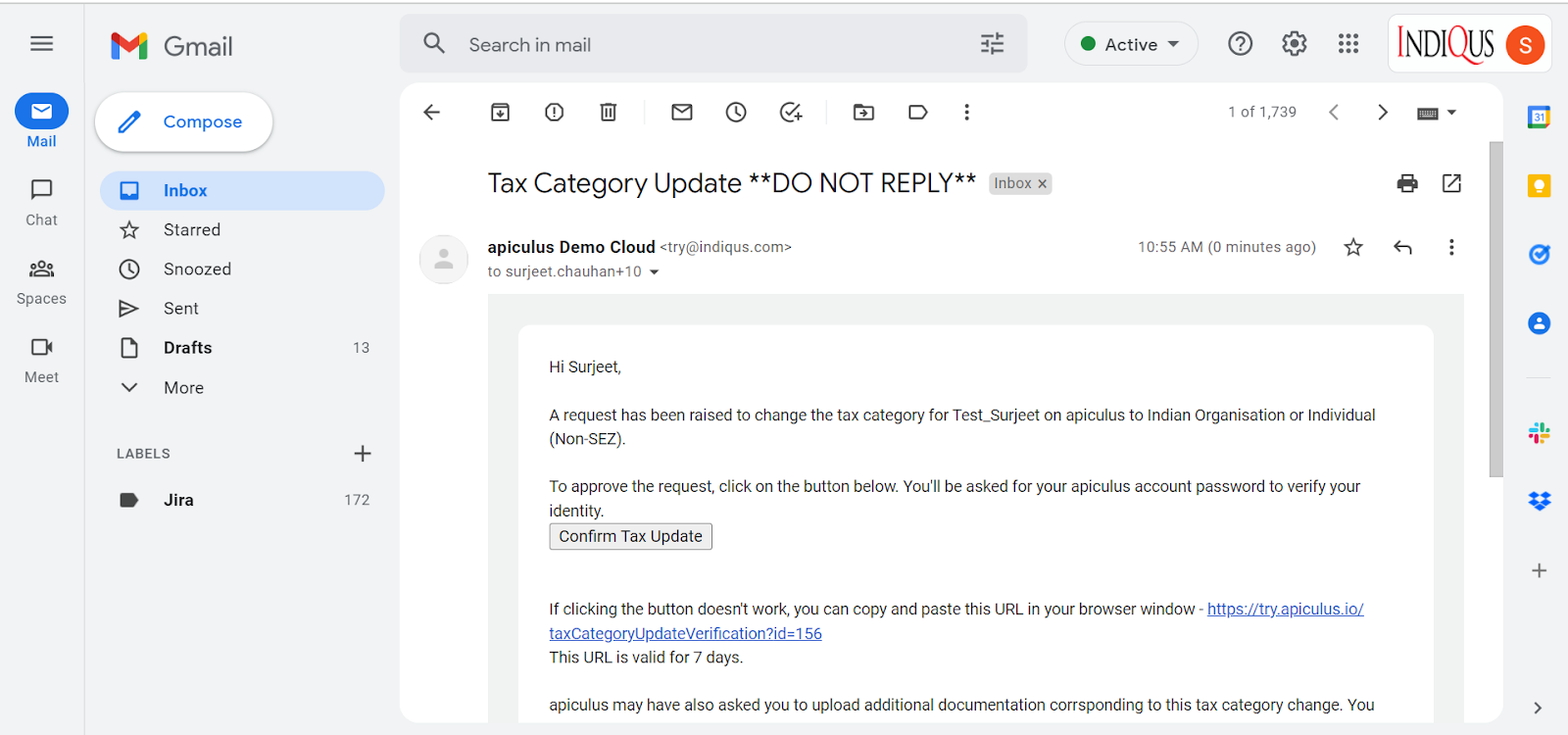 Updating a Subscriber's Taxation Category
