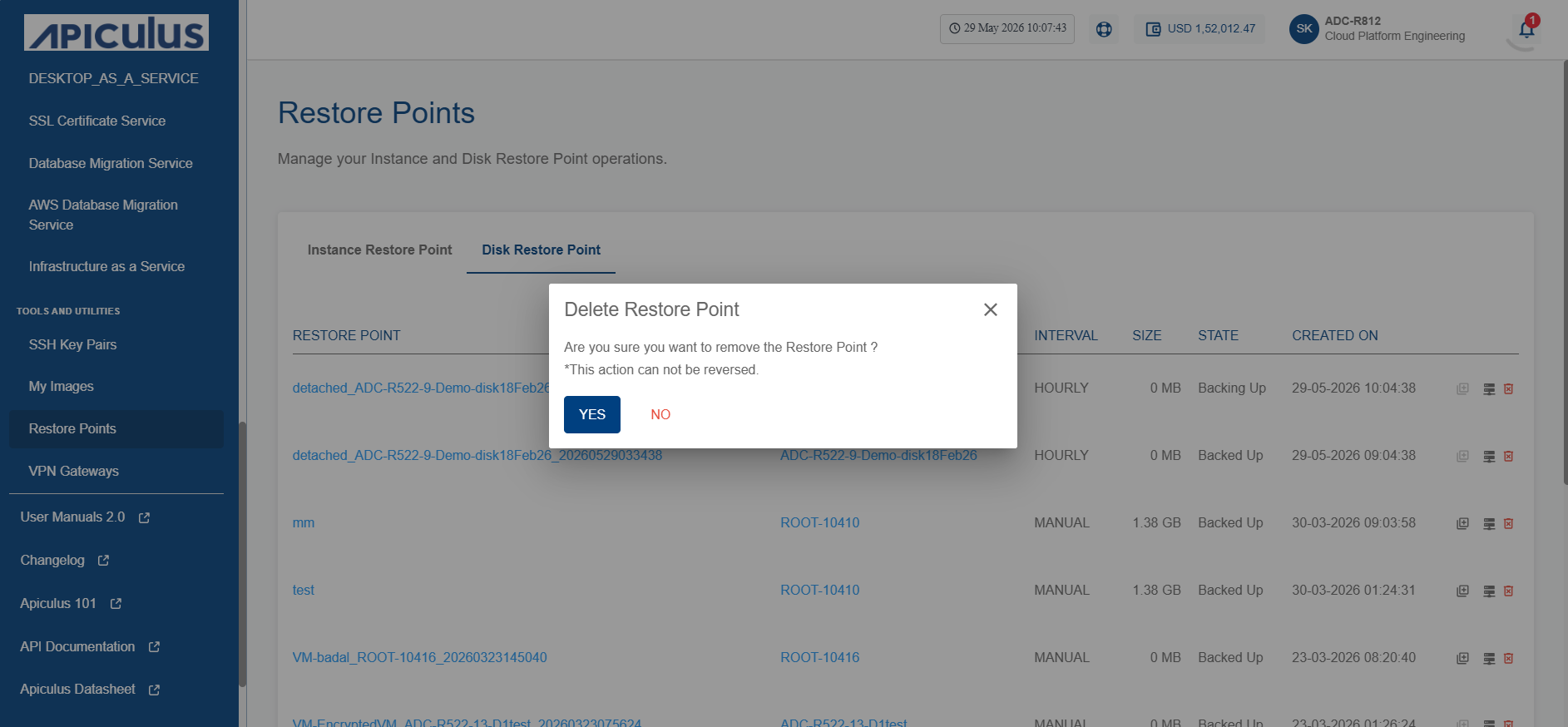 Managing Instance and Volume Snapshots