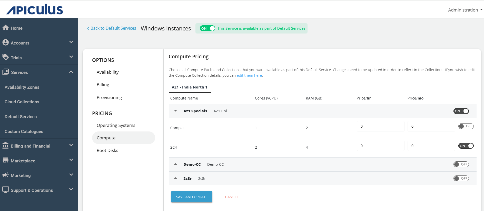 Configuring Windows Instances